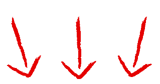 Arrows 3 pointing down arrow down animated